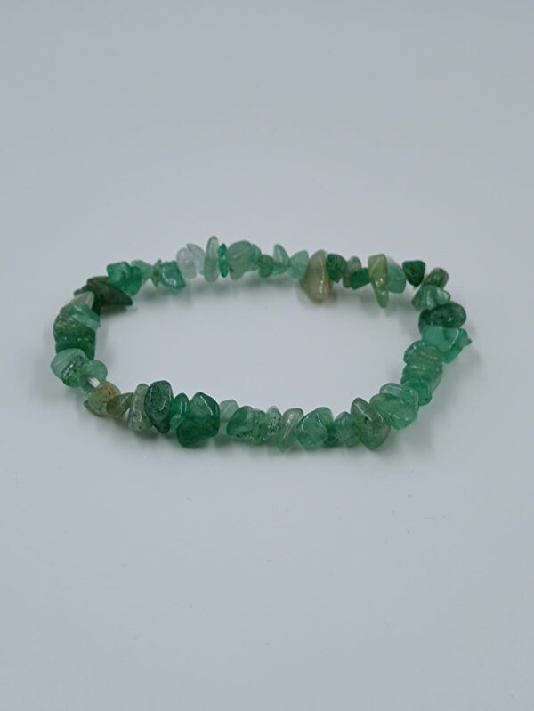 Pulsera escalla de cuarzo verde