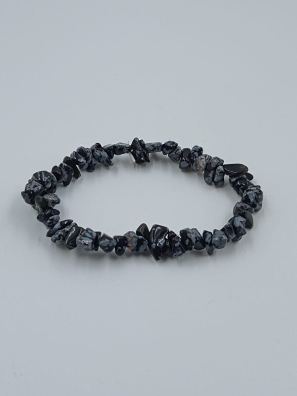 Pulsera escallas Obsidiana Nevada