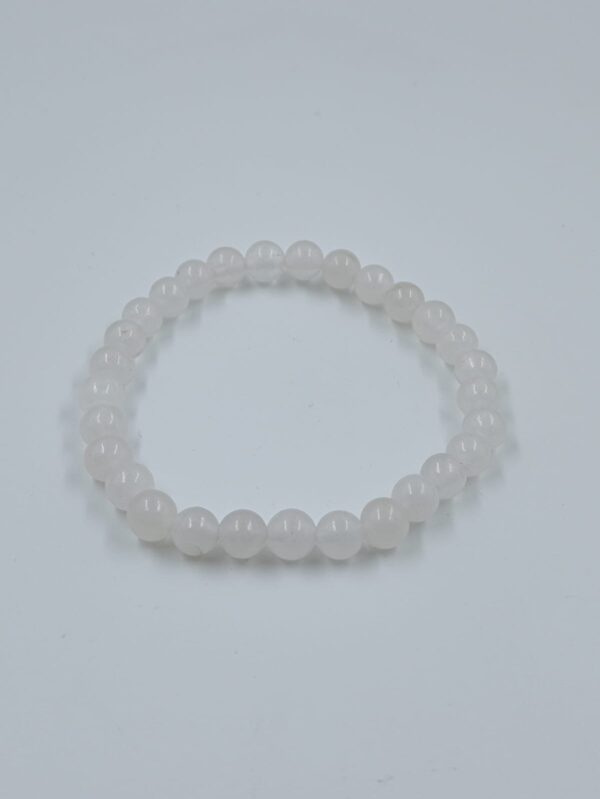 Pulsera cuarzo blanco 6mm