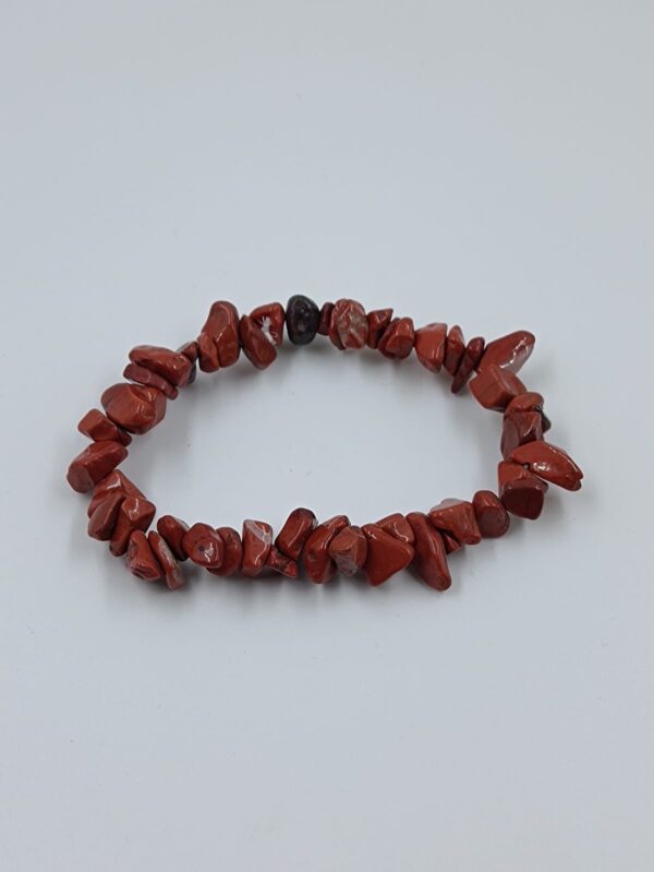 Pulsera escalla Jaspe rojo