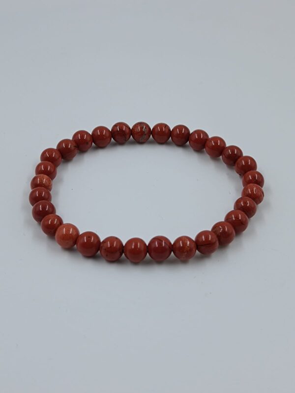 Pulsera jaspe rojo 6mm