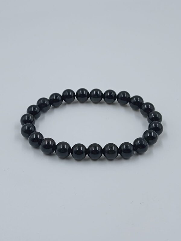 Pulsera obsidiana negra 8mm