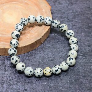 Pulsera de Jaspe Dálmata 8mm