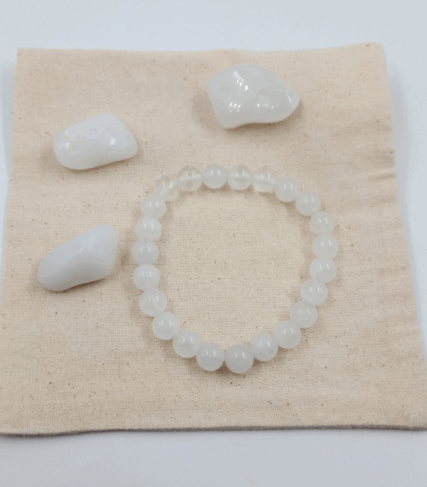 Pulsera Cuarzo Blanco 8mm