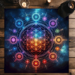 Paño Flor de la vida 49cm x 49cm