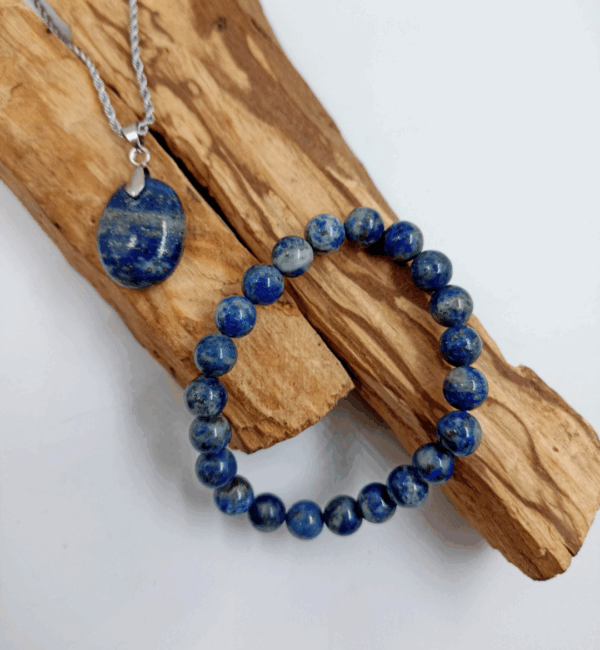 Set collar Lapislázuli con pulsera