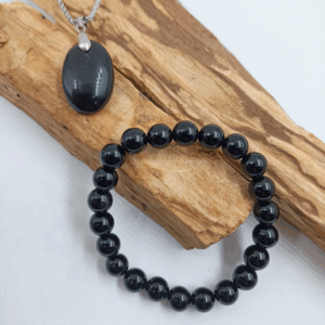 Set collar Obsidiana y pulsera