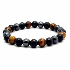 Pulsera combinada 8mm
Hematites, Ojo de Tigre y Obsidiana