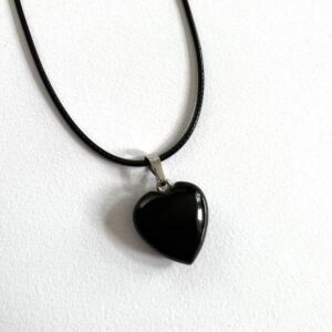 Collar corazón de Obsidiana