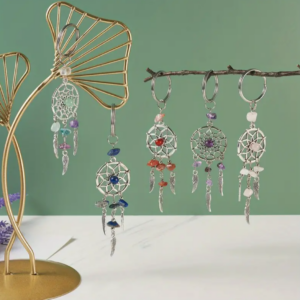 Llavero Atrapa Sueños con piedras