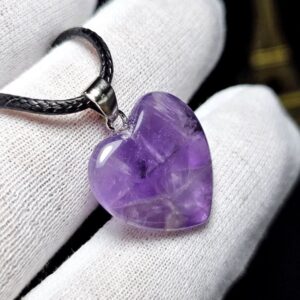 Collar Corazón Amatista