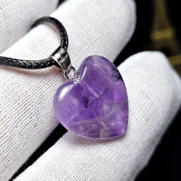 Collar Corazón Amatista