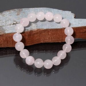 Pulsera Cuarzo Rosa 10mm