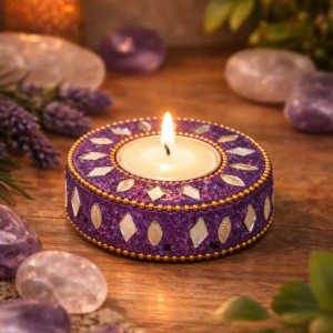 Candelabro indio espejado