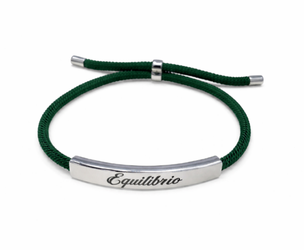 Pulsera ajustable con mensaje