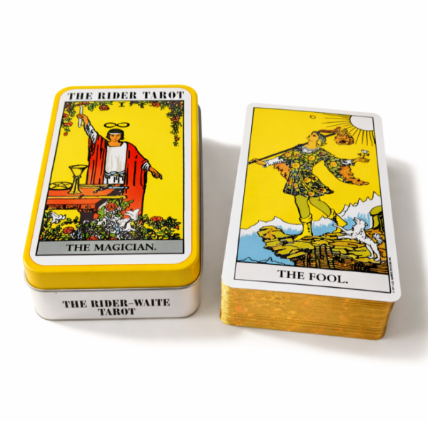 Tarot Raider Waite con caja de metal