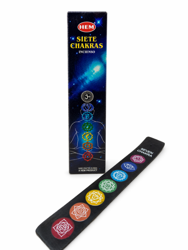 incienso 7 chakras Hem + porta incienso